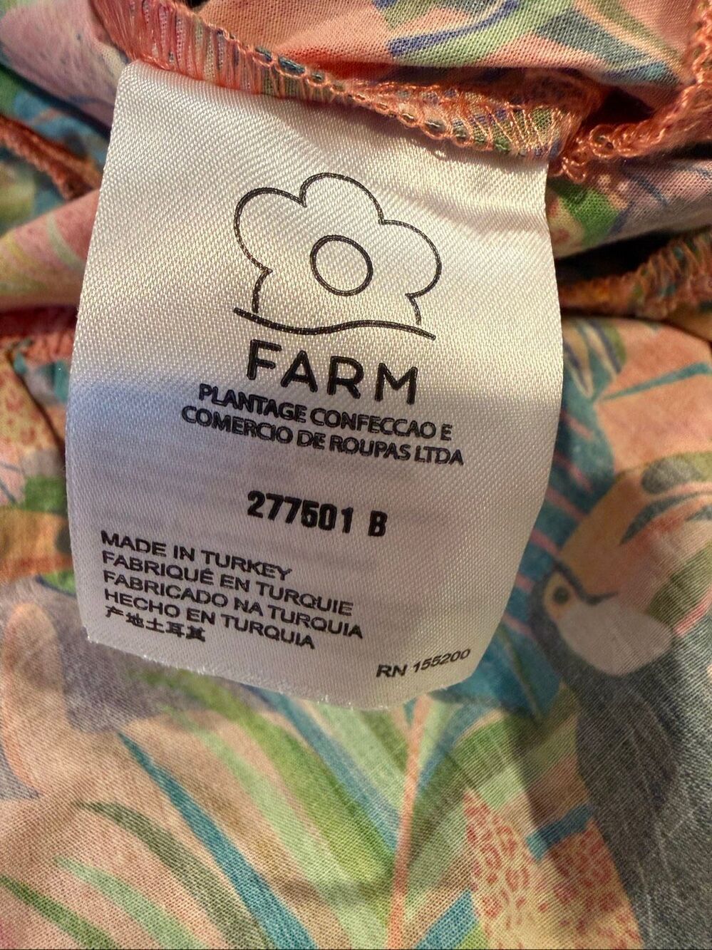 Farm Rio Anthropologie Tropical Beaded Sleeveless Midi Dress Size S - Picture 5 of 6